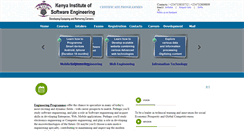 Desktop Screenshot of kenyainstituteofsoftwareengineering.com