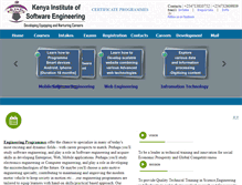 Tablet Screenshot of kenyainstituteofsoftwareengineering.com